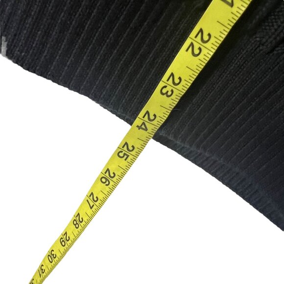 FRAME Black Ribbed One Shoulder Long Sleeve Top Medium - Picture 8 of 8